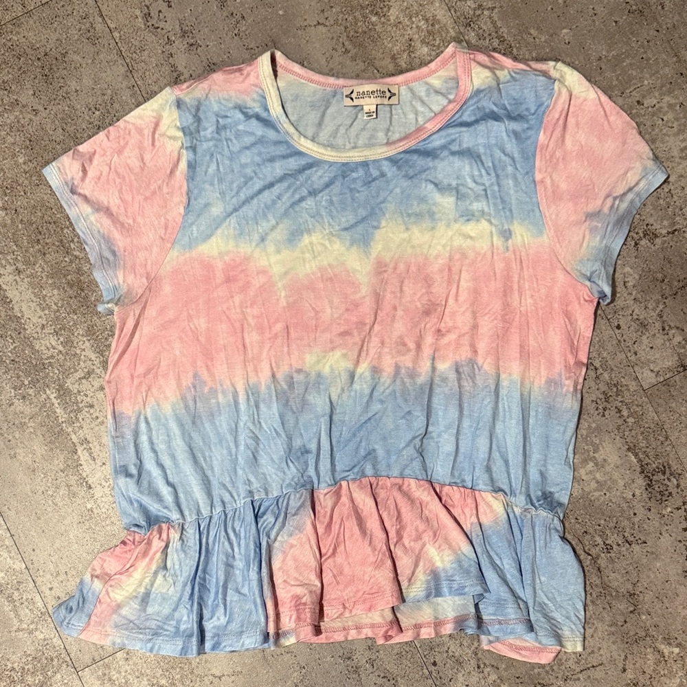 Nanette Lepore Pastel Tie-Dye Top